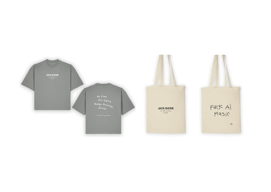 "No Time" T-shirt + "Fuck AI Music" Tote